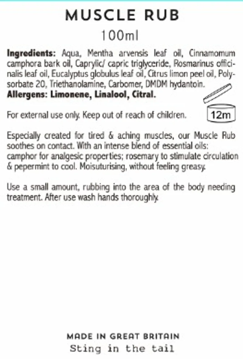 Sting in the Tail Farmer's Muscle Rub-1